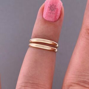 Double Band 14k Gold Fill Ring Sizes 4 - 5